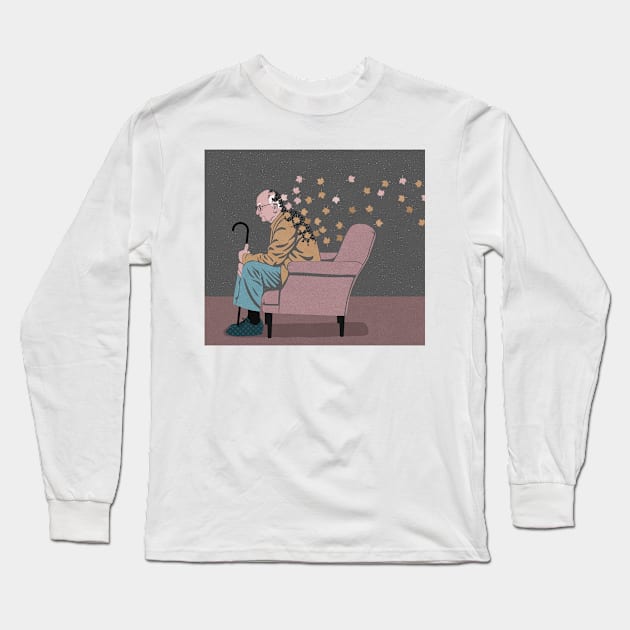 Self Leaves Long Sleeve T-Shirt by John Holcroft